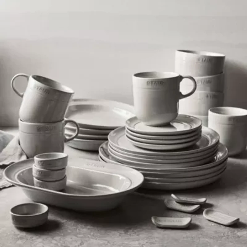 Staub Ceramic Dinnerware 4-piece Stoneware Condiment Dish Set