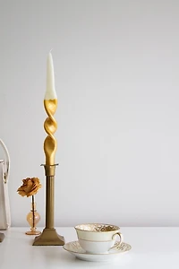 The Parmatile Shop Metallic Taper Candle Set