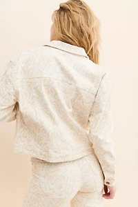 PTCL Printed Corduroy Trucker Jacket