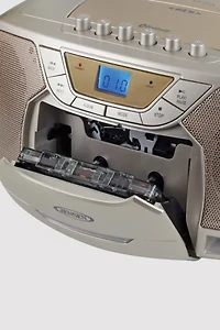 Jensen CD590 Portable Bluetooth CD Cassette AM/FM Boombox