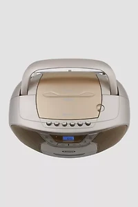 Jensen CD590 Portable Bluetooth CD Cassette AM/FM Boombox