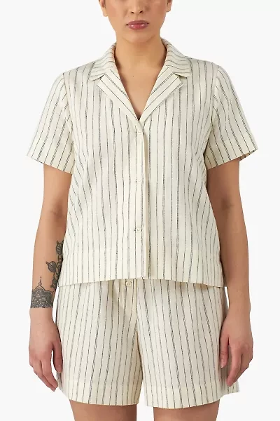 Good for Sunday Hemp Notch Collar Shirt