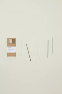 Hawkins New York Essential Reusable Glass Straws