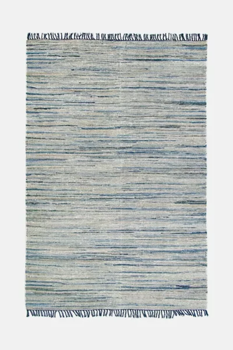 Revival Stonewash Recycled Denim Flatweave Rug
