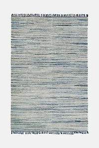 Revival Stonewash Recycled Denim Flatweave Rug