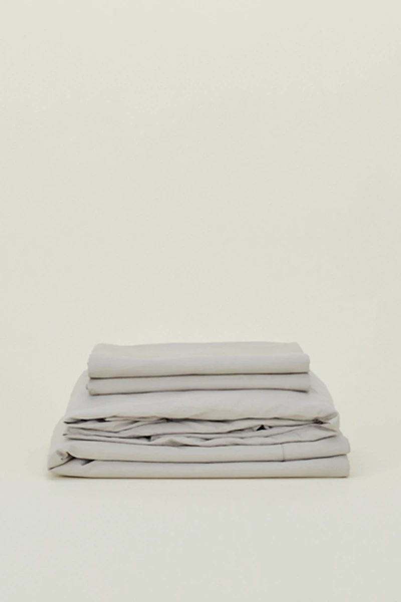 Hawkins New York Essential Organic Cotton Percale Sheet Set
