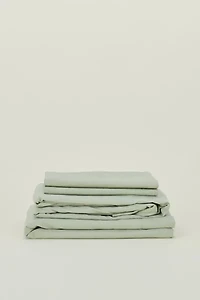 Hawkins New York Essential Organic Cotton Percale Sheet Set