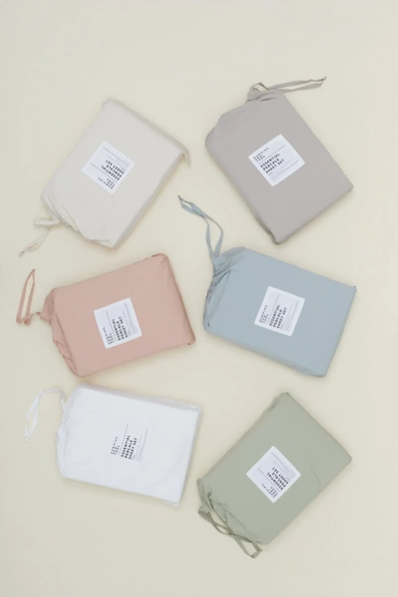 Hawkins New York Essential Organic Cotton Percale Sheet Set