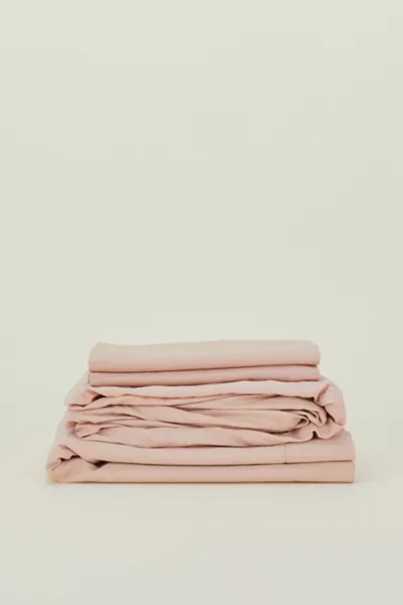 Hawkins New York Essential Organic Cotton Percale Sheet Set
