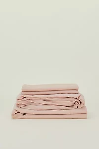 Hawkins New York Essential Organic Cotton Percale Sheet Set