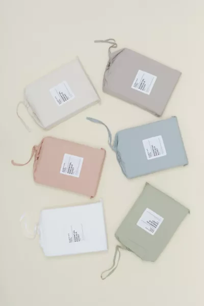 Hawkins New York Essential Organic Cotton Percale Duvet Cover