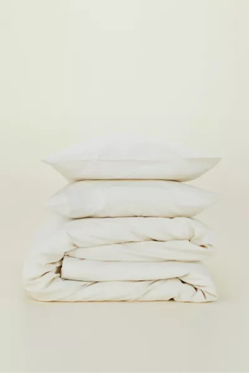 Hawkins New York Essential Organic Cotton Percale Duvet Cover