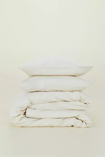 Hawkins New York Essential Organic Cotton Percale Duvet Cover