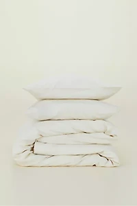 Hawkins New York Essential Organic Cotton Percale Duvet Cover