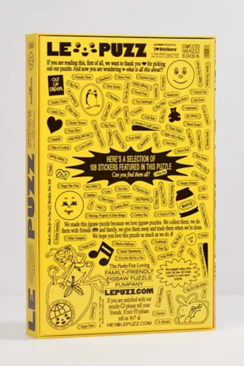 Le Puzz I Heart Stickers Jigsaw Puzzle