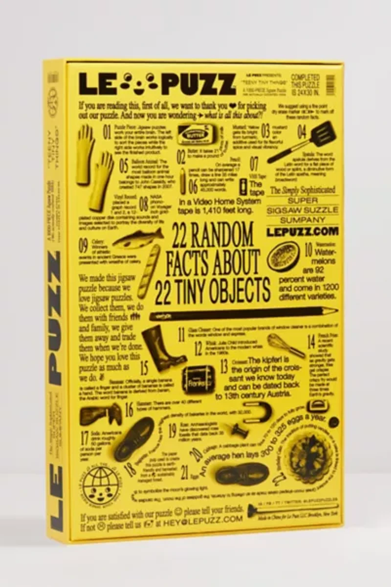 Le Puzz Teeny Tiny Things Jigsaw Puzzle