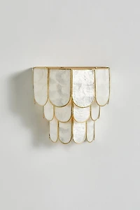 Rosa Capiz Sconce