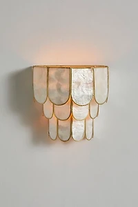 Rosa Capiz Sconce