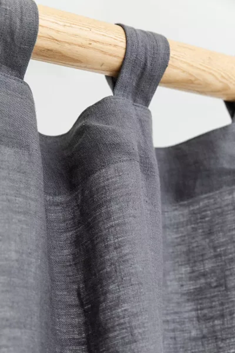 MagicLinen Tab Top Linen Curtain Panel