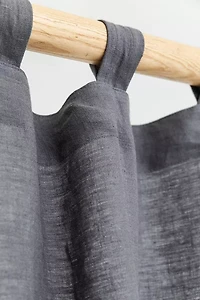 MagicLinen Tab Top Linen Curtain Panel