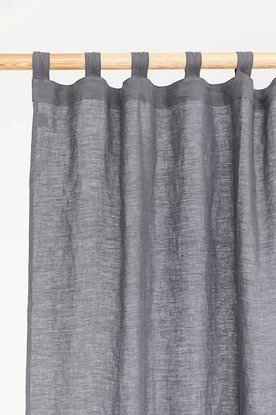 MagicLinen Tab Top Linen Curtain Panel