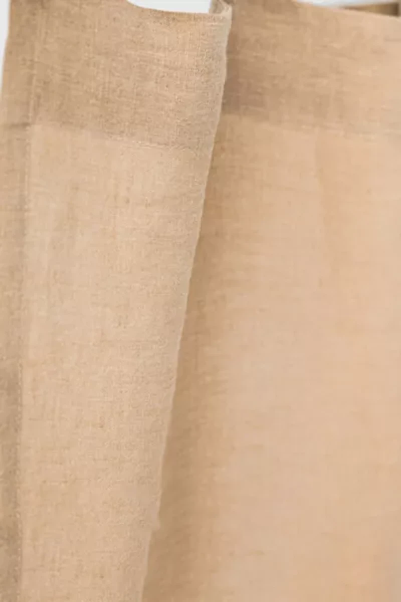 MagicLinen Tab Top Linen Curtain Panel