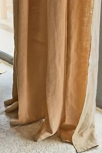 MagicLinen Tab Top Linen Curtain Panel