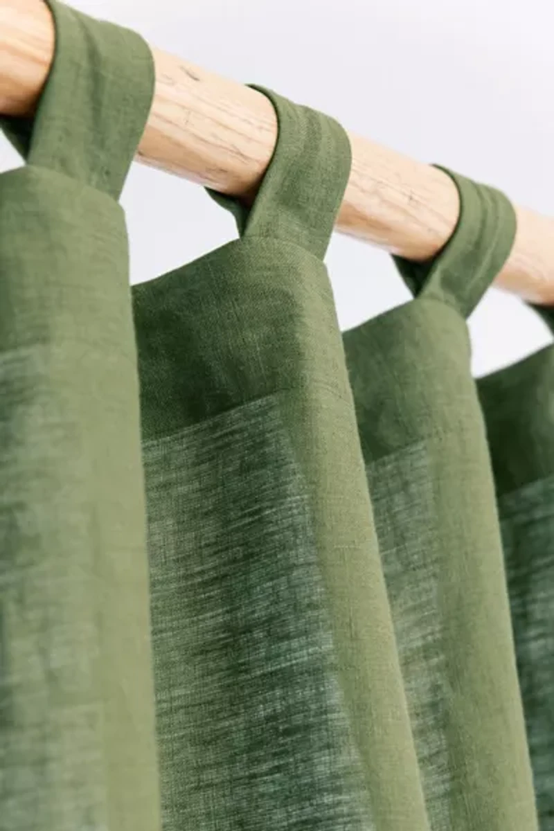 MagicLinen Tab Top Linen Curtain Panel