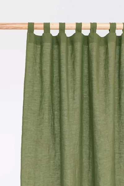 MagicLinen Tab Top Linen Curtain Panel