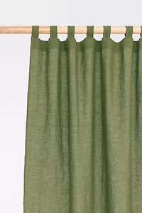 MagicLinen Tab Top Linen Curtain Panel