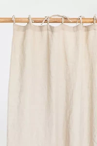 MagicLinen Tie Top Linen Curtain Panel