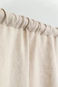 MagicLinen Rod Pocket Linen Curtain Panel