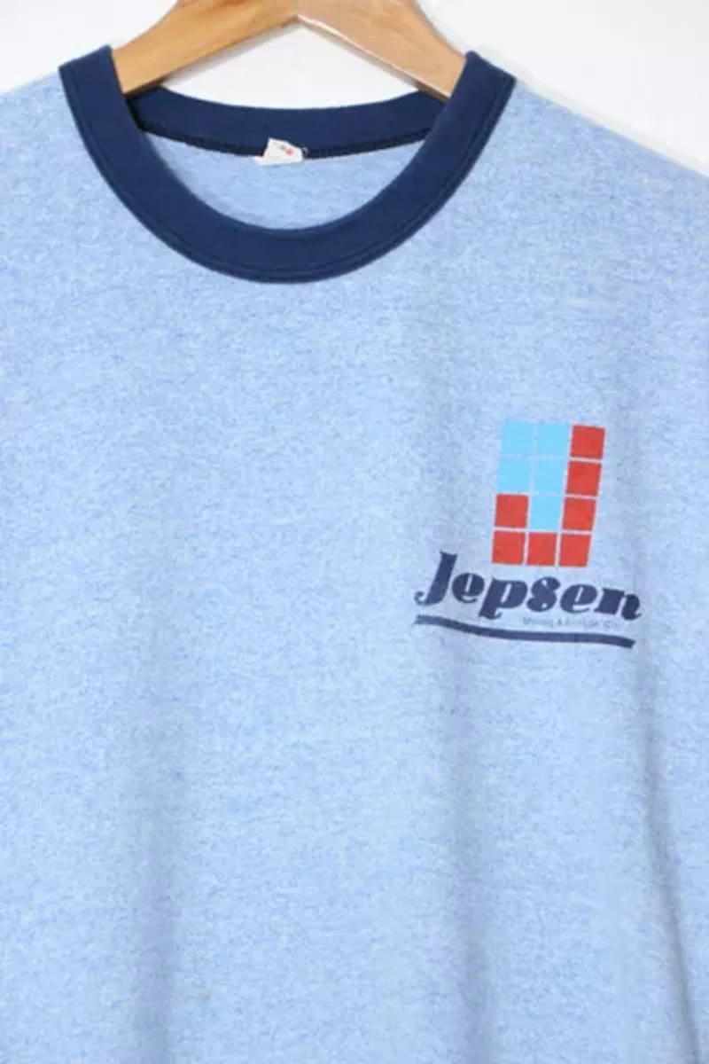 Vintage Contrast Band Marled Company T-shirt