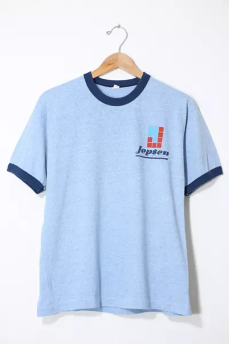 Vintage Contrast Band Marled Company T-shirt