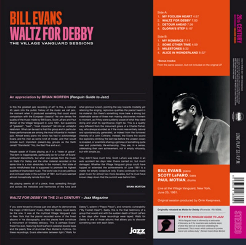 Bill Evans - Waltz For Debby: The Village Vanguard Sessions LP