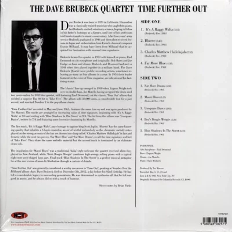 The Dave Brubeck Quartet - Time Further Out LP