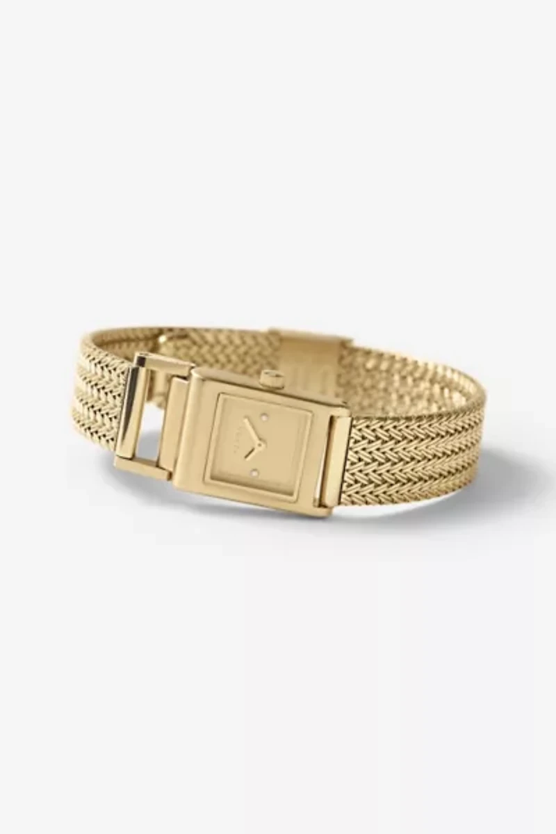 BREDA Revel Tethered Mesh Bracelet Analog Quartz Watch