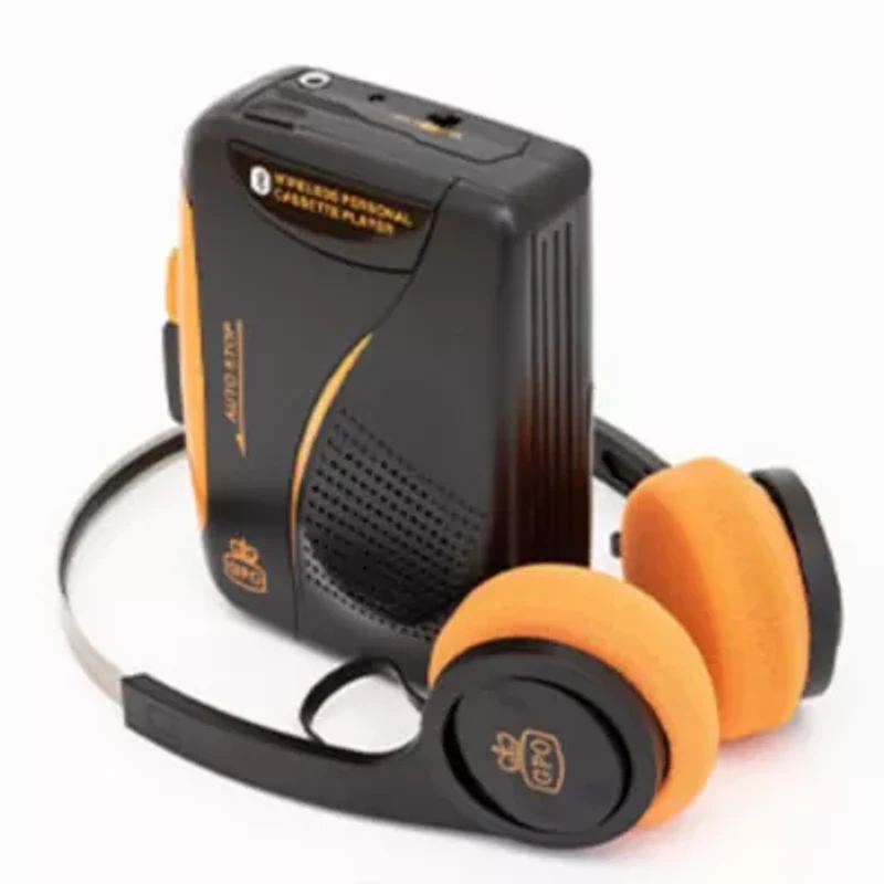 GPO Personal Cassette Player + Bluetooth Headphones