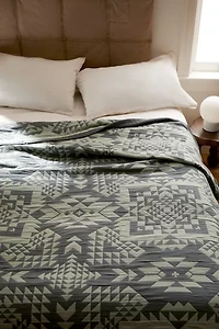 Pendleton Opal Spring Organic Cotton Matelassé Coverlet