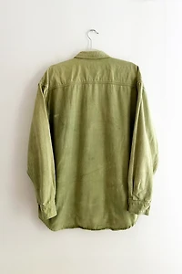 18 East Sunfaded Olive Green Oxford Shirt