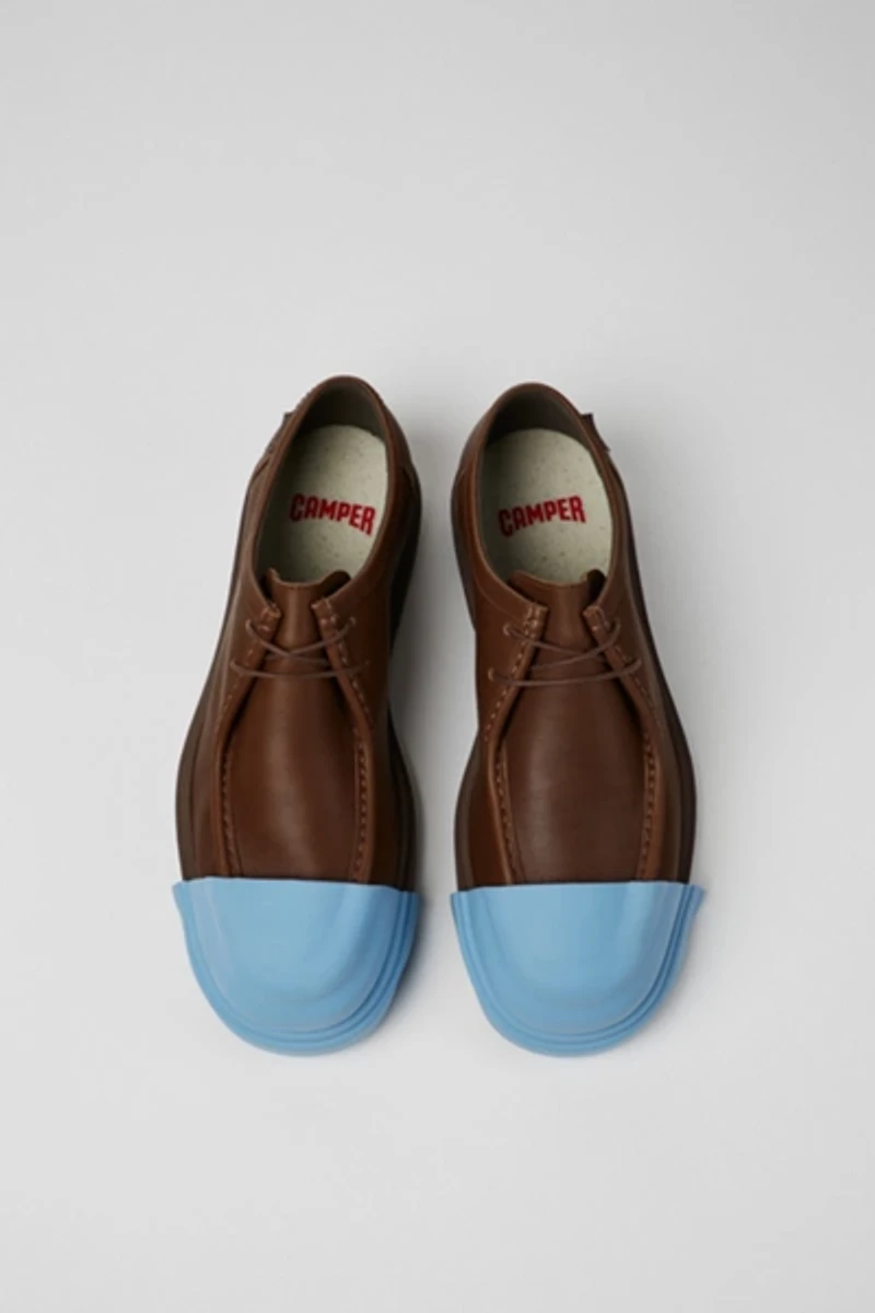 Camper Junction Leather Moc-Toe Shoes