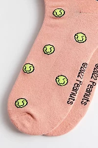 Peanuts Snoopy Tennis Embroidered Crew Sock