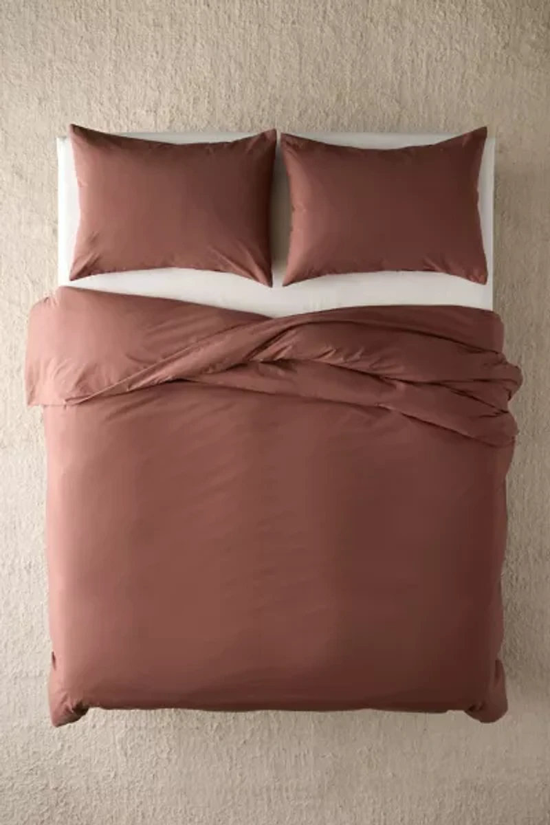 Breezy Cotton Percale Duvet Cover Set