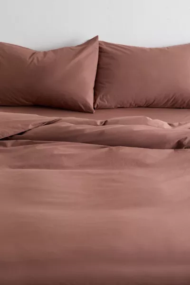 Breezy Cotton Percale Duvet Cover Set