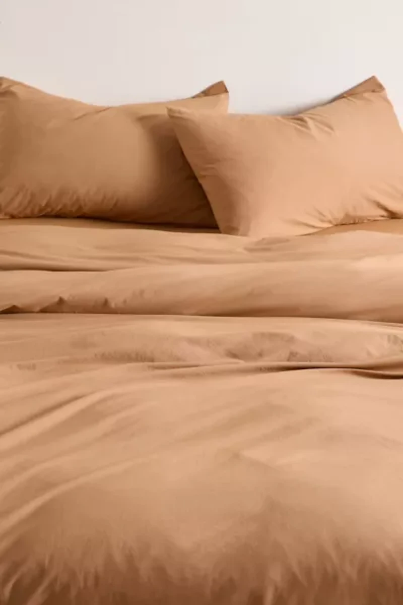 Breezy Cotton Percale Duvet Cover Set