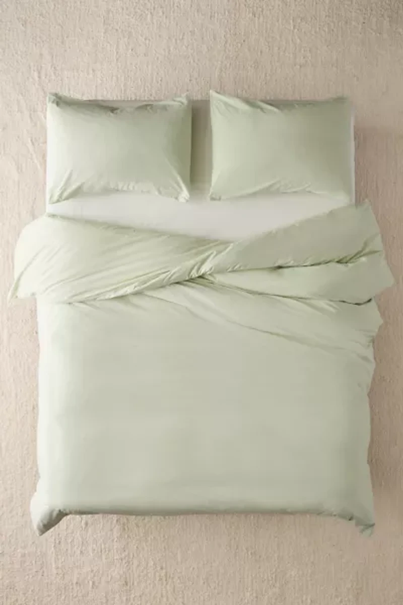 Breezy Cotton Percale Duvet Cover Set