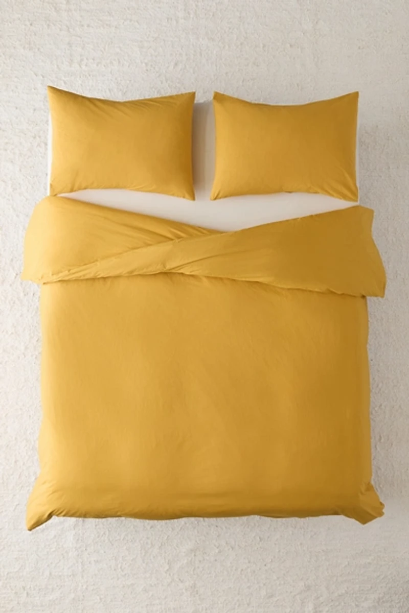 Breezy Cotton Percale Duvet Cover Set