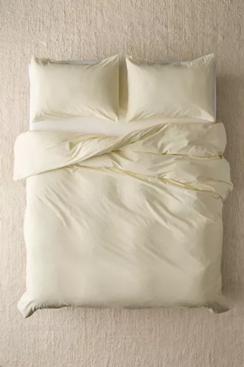 Breezy Cotton Percale Duvet Cover Set