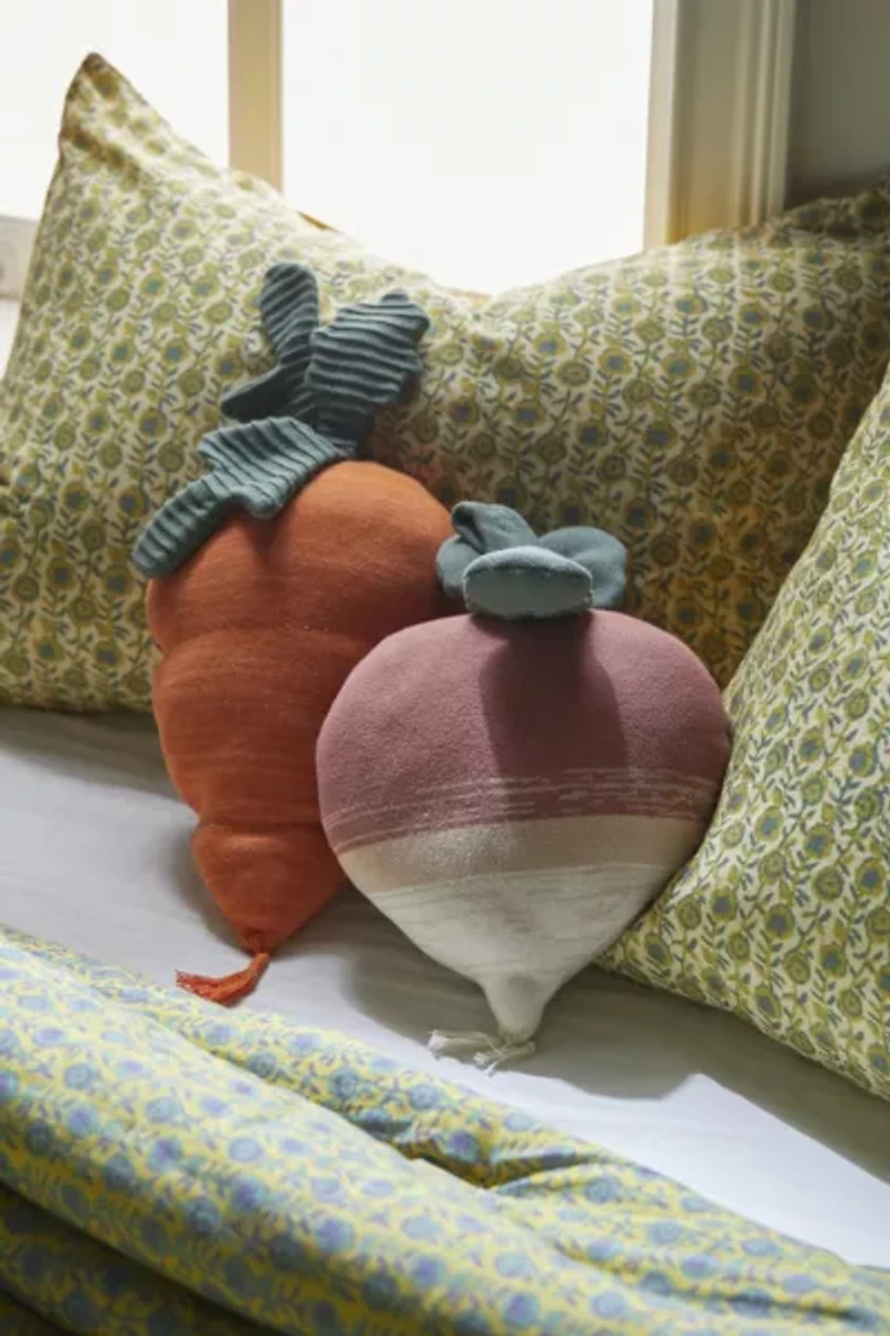 Lorena Canals Knitted Radish Throw Pillow