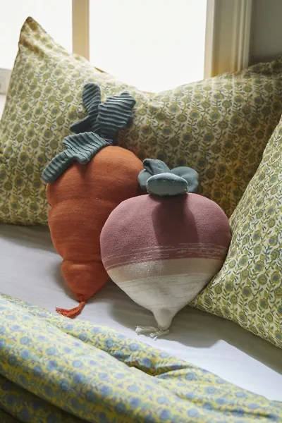 Lorena Canals Knitted Radish Throw Pillow
